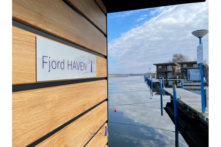 Hausboot Fjord Haven Mit Biosauna In Barth Kültér fotó